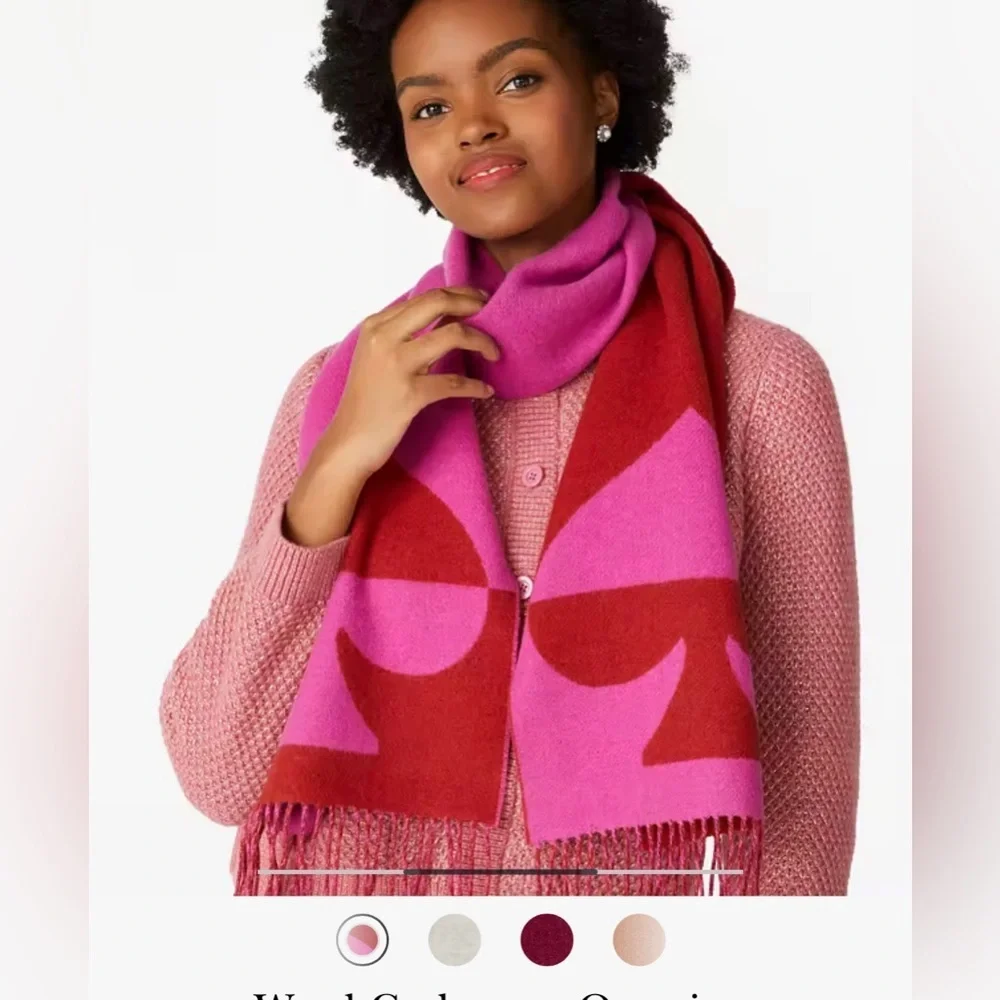 NWT Kate Spade New York Oversized Wool and Cashmere Scarf